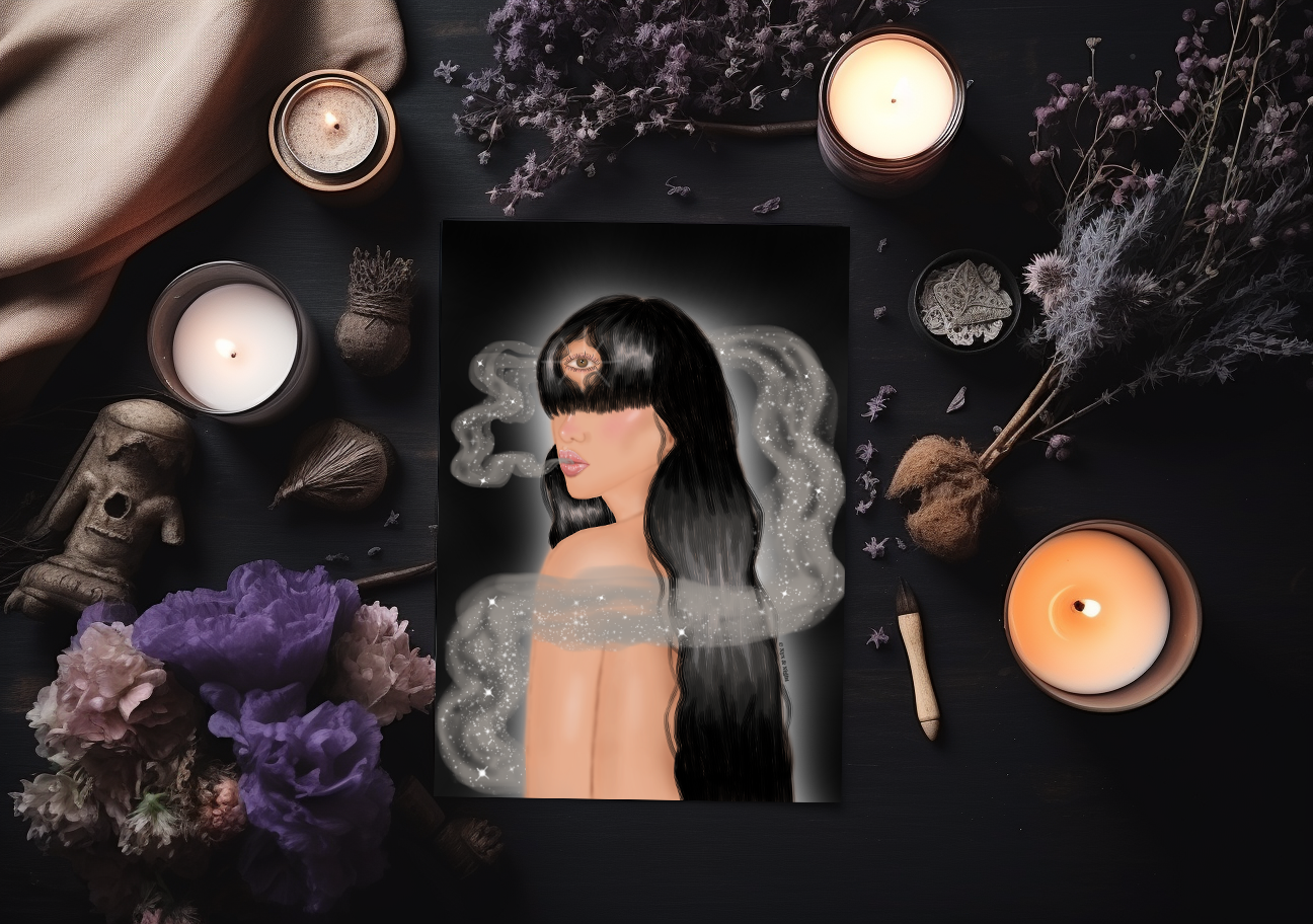 SMOKING STARS ART PRINT