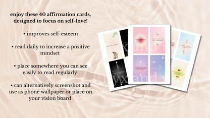 SELF-LOVE AFFIRMATION CARDS